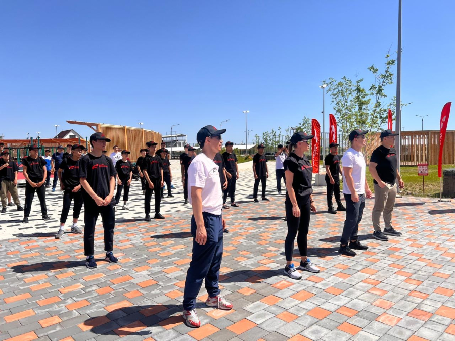 Қонаев қаласында «Жаттығу» республикалық акциясы өтті