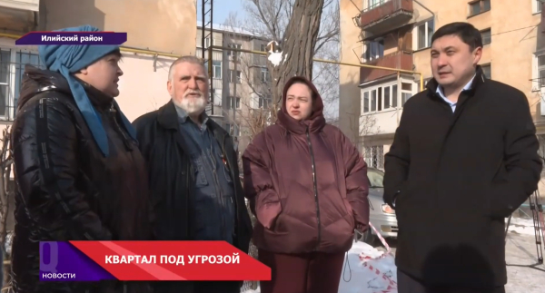 В посёлке Отеген-Батыр многоэтажный ЖК начали возводить в плотной застройке рядом с детсадом