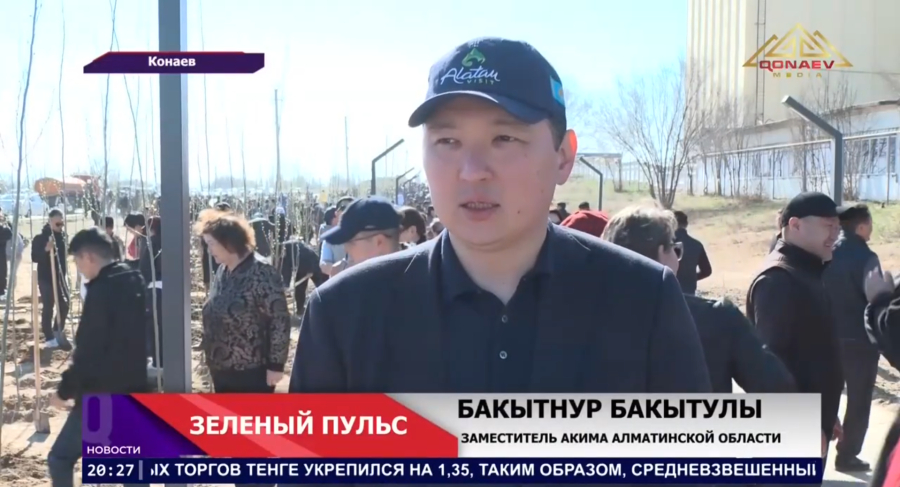 Конаев превращается в зелёный город!