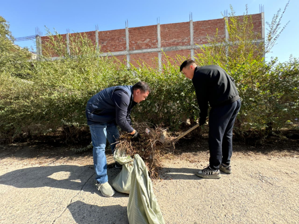 В Конаеве прошёл общегородской субботник