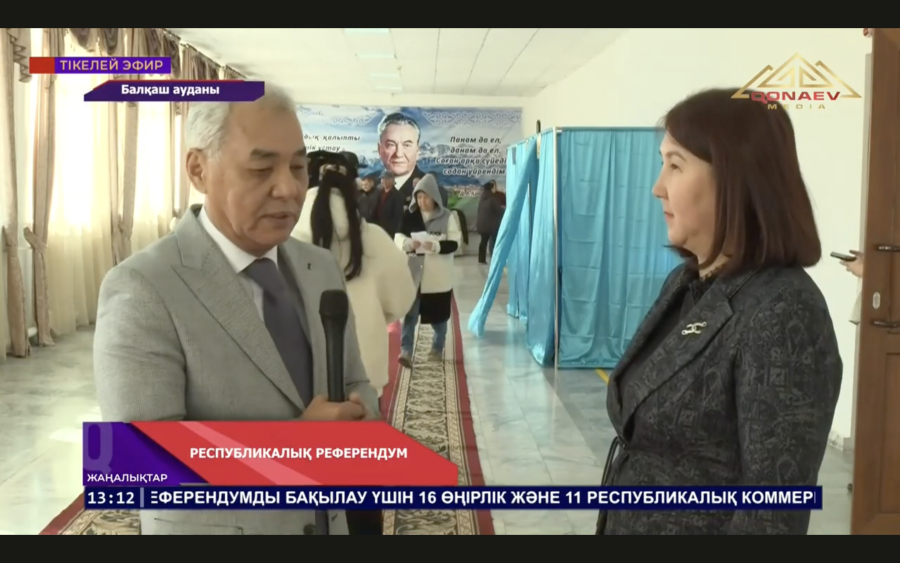 Балқаш ауданында дауыс беру жалғасуда